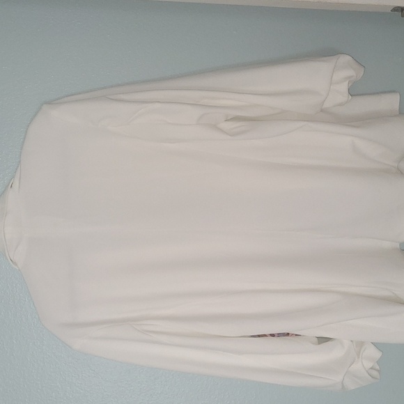 Knit Crepe Off White Blazer - Picture 2 of 6